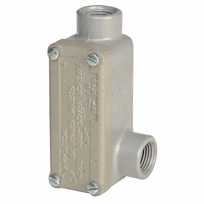 APPLETON ELECTRIC ERLR50 Conduit Outlet Body Iron Trd Sz 1/2in