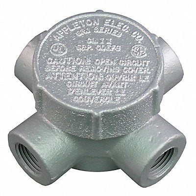 APPLETON ELECTRIC GRJX75 Conduit Outlet Body Iron Trd Sz 3/4in
