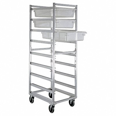 NEW AGE 1481 Poly Box Storage Rack 70 1/4 H Aluminum