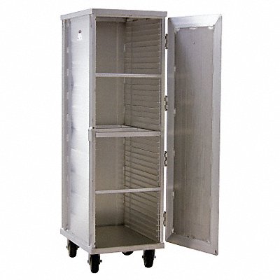NEW AGE 1290 Enclosed Pan Rack 68 in H Aluminum