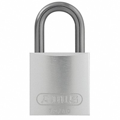 ABUS 7240KASilver Lockout Padlock KA Silver 1-1/2 H