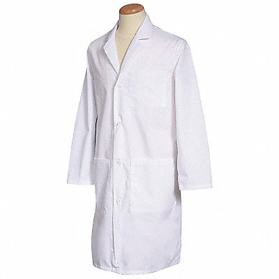 FASHION SEAL 3495XL Laboratory Coat XL White 42-1/4 in L