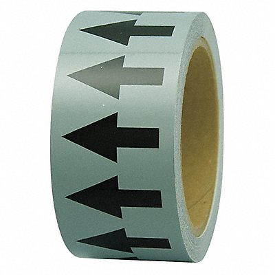 INCOM MANUFACTURING PMA457 D4935 Arrow Tape Grey 4in W 108ft Roll L