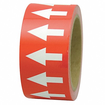 INCOM MANUFACTURING PMA154 D4933 Arrow Tape Red 1in W 108ft Roll L