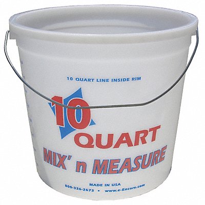 ENCORE PLASTICS 1045139 Paint Pail 10 qt 24 5/8 11 1/4 L