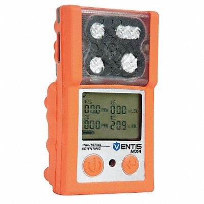 INDUSTRIAL SCIENTIFIC VTSK5232101101 Multi-Gas Detector 4 Gas -4 to 122F LCD