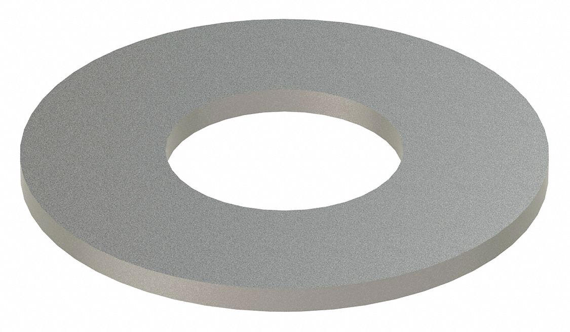 GRAINGER Z0547188 Flat Washer 18-8 SS 1/2 1.25x.062in 100PK
