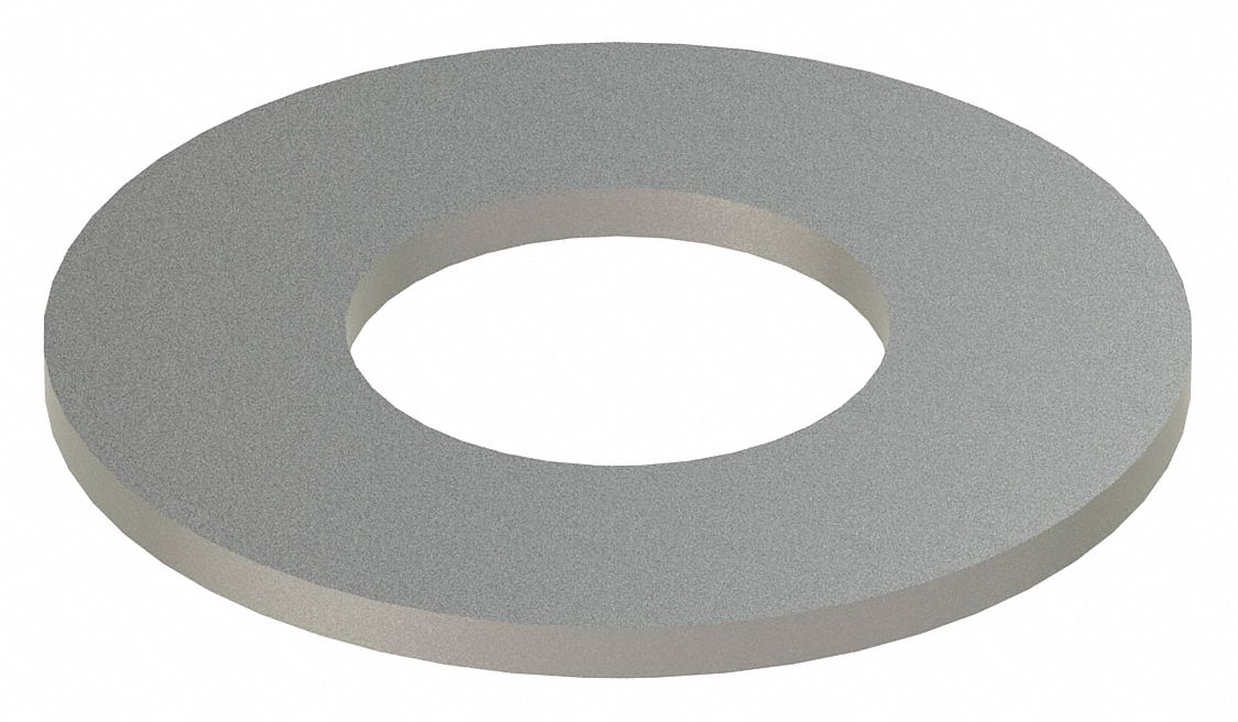 GRAINGER Z0624188 Flat Washer 18-8 SS 1 1/8 2.5x.125in 10PK