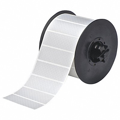 BRADY B3018438 Label Tape Roll Metallic Silver 1 In.H