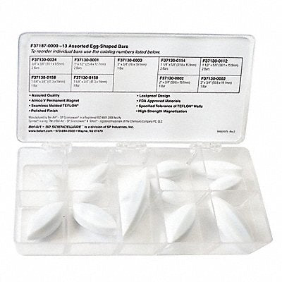 SP SCIENCEWARE F371870000 Stir Bar Kit 19.05-50.8 mm L Egg PK13