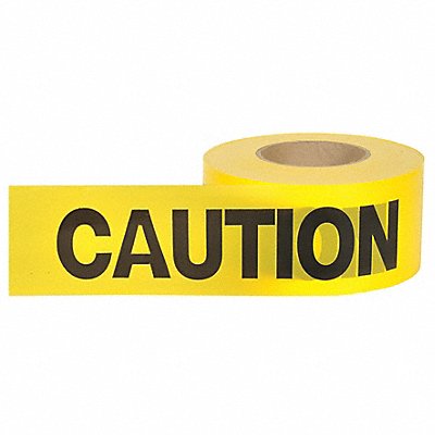 GRAINGER 16000 Barricade Tape Yellow 1 000 ft L 3 in