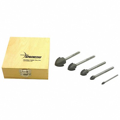 WINGITS WA2005PCS Glass Stone Tile Drill Set 5pc Carbide