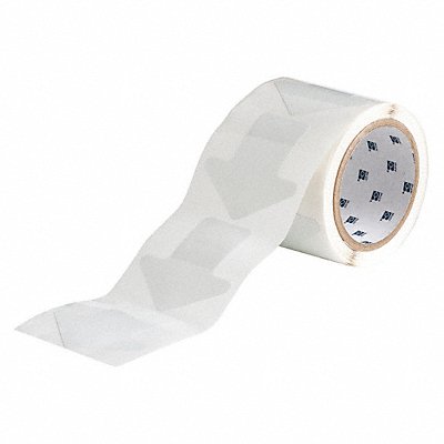 BRADY 93275 Floor Tape White 3 inx3 in Arrow PK100