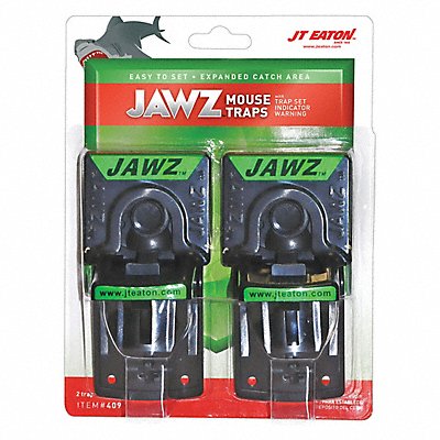 JT EATON 409 Mouse Trap 2 1/2 in H Black/Green PK2