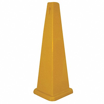 GRAINGER 6VKP8 Traffic Cone Yellow Polypropylene 36in H