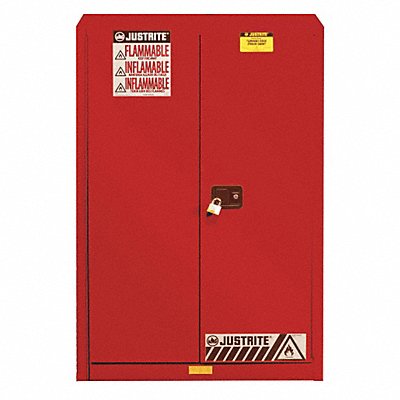 JUSTRITE 894531 K3034 Paints and Inks Cabinet 60 gal Red