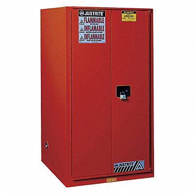 JUSTRITE 896031 K3036 Paints and Inks Cabinet 96 gal Red