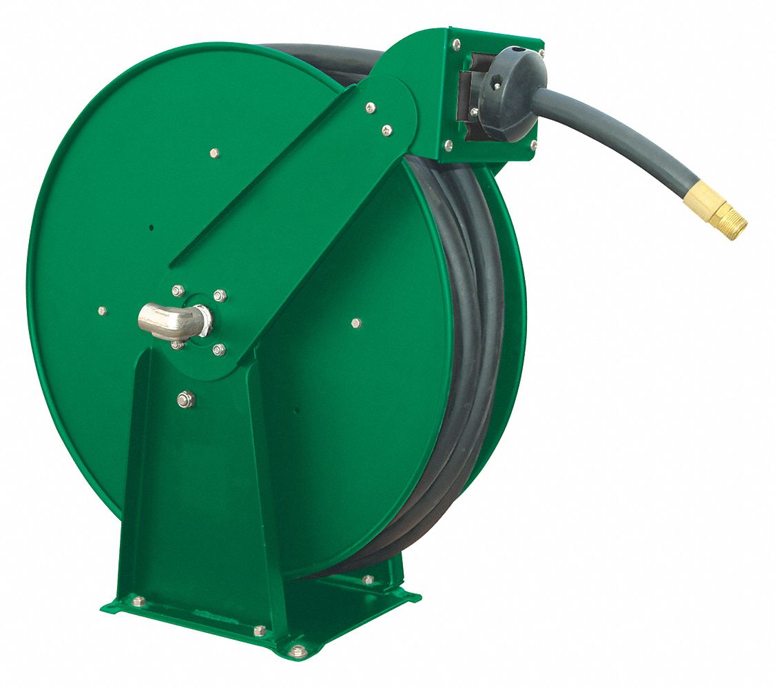SPEEDAIRE 6WA74 Spring Return Hose Reel 1/2 in ID 100 ft