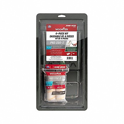 WOOSTER RR393412 Paint Roller Kit 4 1/2 L 3/8 Nap