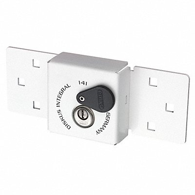 ABUS 141200WhiteKA Van Locks with Hasp SS