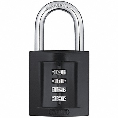 ABUS 15850 Combination Padlock 2 3/16in Rectgle Blk