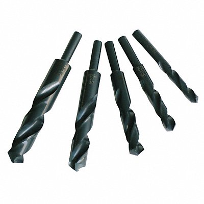 CHICAGO-LATROBE 56340 Reduced Shank Drill Set 5pc HSS