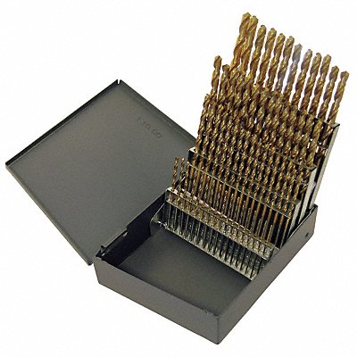 CHICAGO-LATROBE 69863 Jobber Drill Set 60 pc HSS