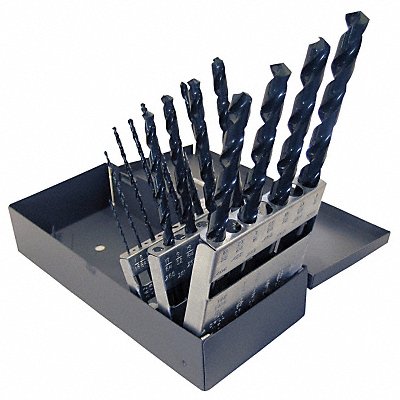 CHICAGO-LATROBE 69865 Taper Length Drill Set #1 to #60 HSS