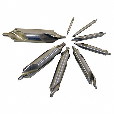 CHICAGO-LATROBE 69879 Centre Drill Set HSS Wire