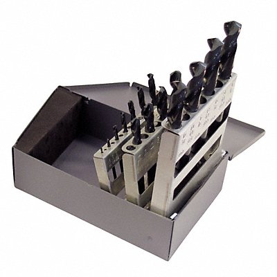 CHICAGO-LATROBE 69889 Screw Machine Drill Bit Set 15pc HSS