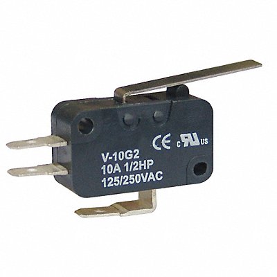 GRAINGER 6X292 Mini Snap Action Switch HingeLever SPDT