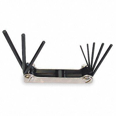 EKLIND 20811 Hex Key Set Folded 1 51/64 to2 45/64 in