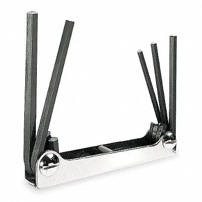 EKLIND 21171 Hex Key Set Folded 1 51/64 to3 19/64 in