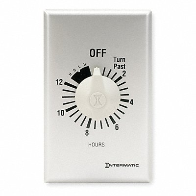 INTERMATIC FF12HHC Spring Wound Timer Silver 120/277V AC
