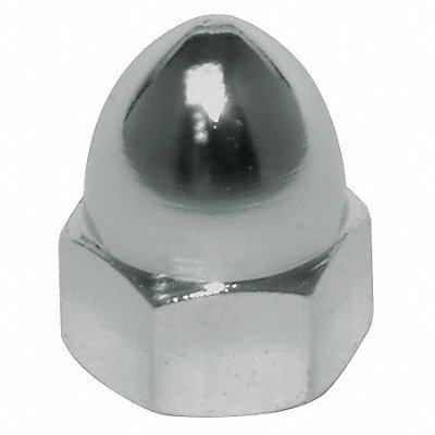 GRAINGER CPB132 Dome Nut High Crown Znc Stl 1/4 -20 19/32 10PK