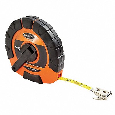 KESON ST18M100Y Tape Measure 3/8 In x 100 ft/30m Orange