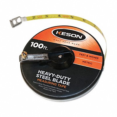 KESON ST10018M Tape Measure 3/8 In x 100 ft/30m Orange