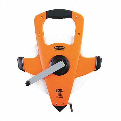 KESON NRS10300H Long Tape Measure 3/8 In x 300 ft Orange