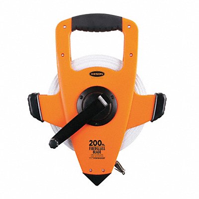 KESON OTRS1810200E Long Tape Measure 1/2 In x 200 ft Orange