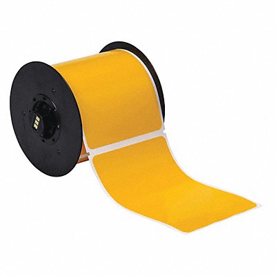 BRADY B3025595BLNKYL Label Yellow 4.000 In.