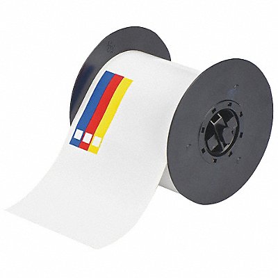 BRADY B30263595CB RTK Label Red/Yellow/Blue/White 6 In.