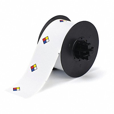 BRADY B30244595NFPA RTK Label Red/Yellow/Blue/White 2.250 In