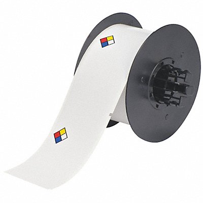 BRADY B30245595NFPA RTK Label White 4 in W