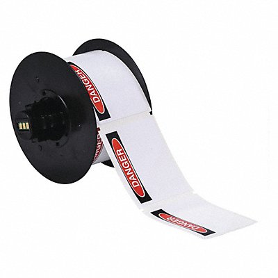 BRADY B30241595OSHADA Label Danger 2-1/4 x 3 In Wht/Red/Blk