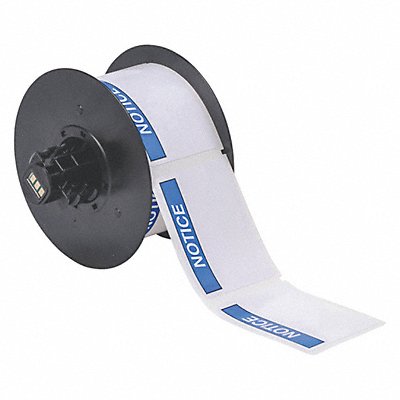 BRADY B30241595ANSINO Label Blue/White 2.250 In.