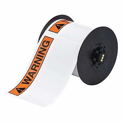 BRADY B30241595ANSIWA Label Black/Orange 2.250 In.