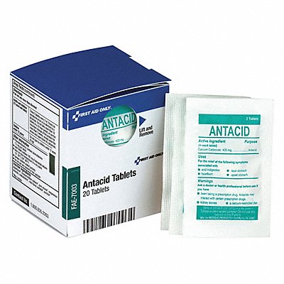 FIRST AID ONLY FAE7003 Antacids and Indigestion Tablet PK20