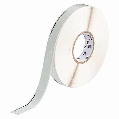 BRADY 81874 Floor Tape White 1 inx250 ft Roll