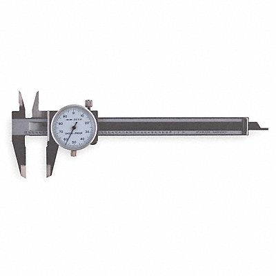 WESTWARD 6XU77 Dial Caliper 0-4 In 1.0 In Jaw