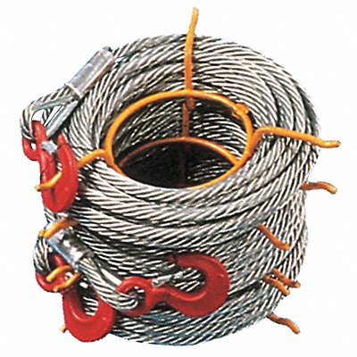 TRACTEL 6423150K Winch Cable Alloy Steel 1/4 in x 150 ft.